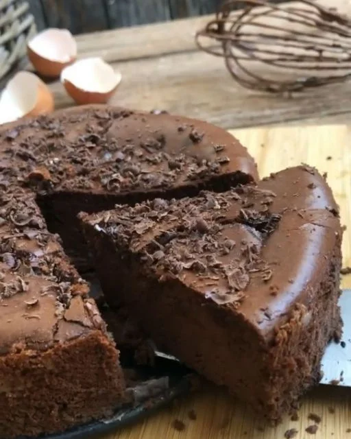 Homemade chocolate cake