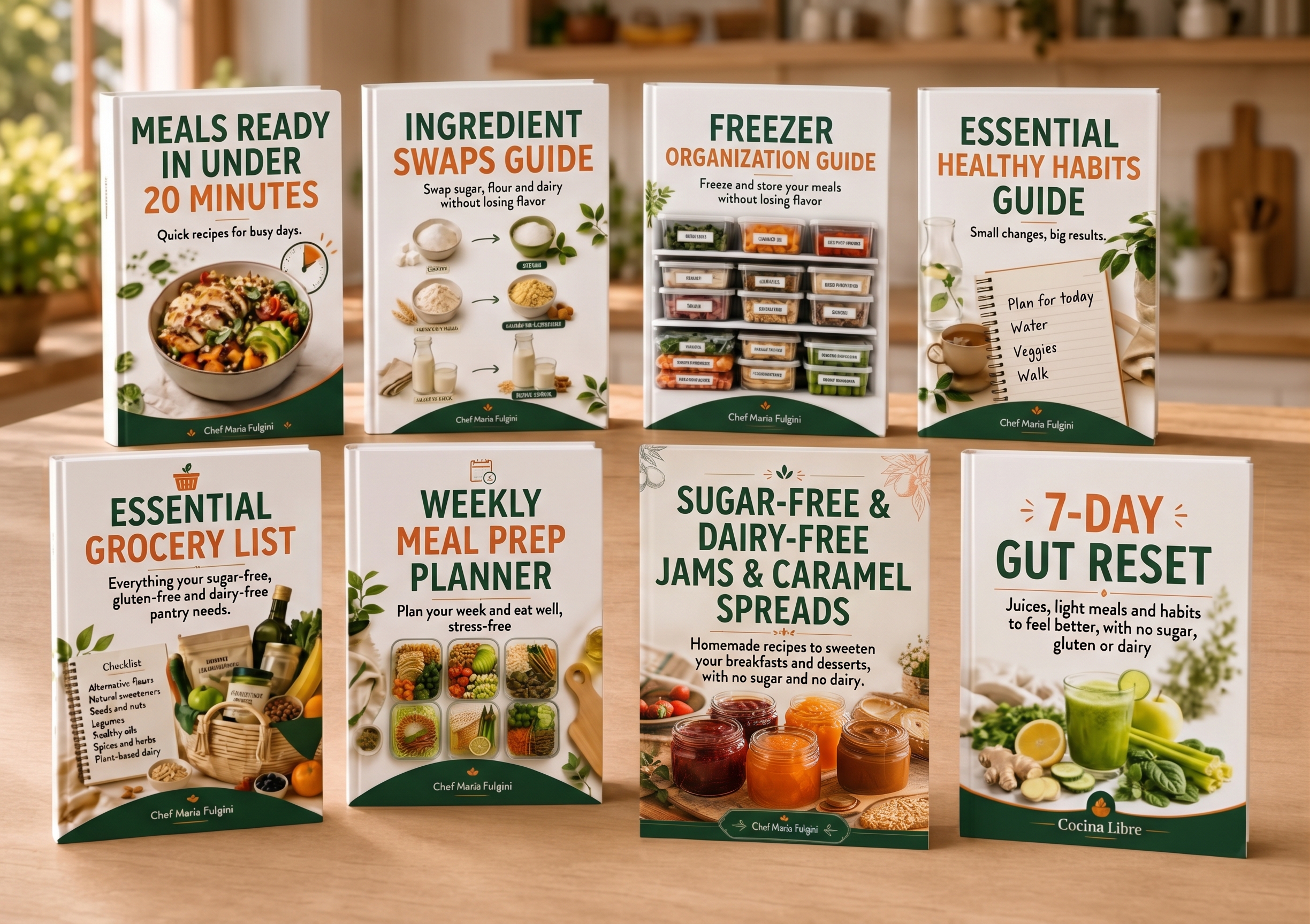 Freedom Kitchen cookbook + 8 bonus guides